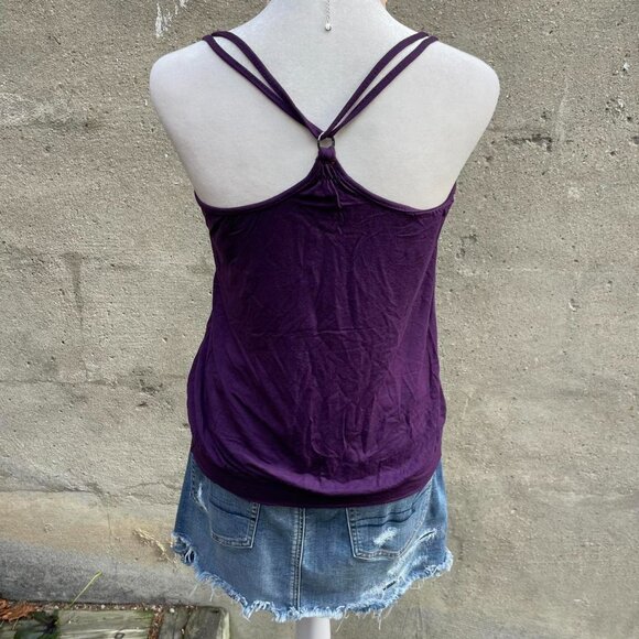 Y2K Purple Sequin Strappy Top - Picture 4 of 8